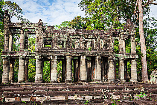 遗址,庙宇,吴哥窟,柬埔寨