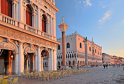 宫殿,清晨,威尼斯,意大利,欧洲
