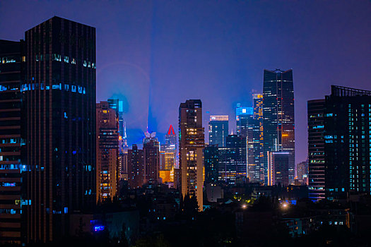 中国最繁荣的城市上海市,上海市的夜景绚烂魅力