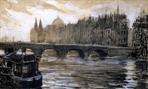 河,20世纪,艺术家