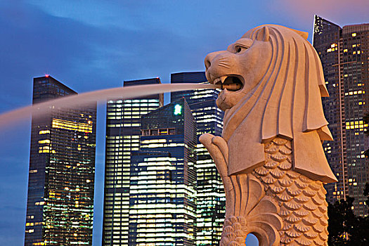 摩天大楼,背景,新加坡城,新加坡