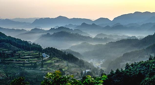 重庆酉阳,万木初秋风景,二