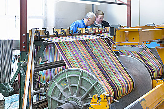 工作,织布机,纺织厂