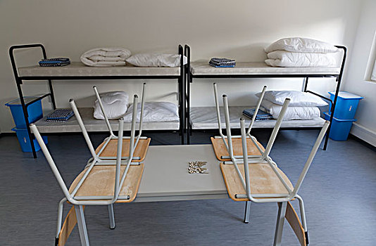 椅子,桌子,床,容器,和谐,上巴伐利亚,巴伐利亚,德国,欧洲