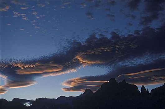 云,山峦,托雷德裴恩国家公园,一个,生动,拜访,辣椒,国家公园,智利,巴塔哥尼亚