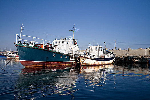 渔船,停泊,保加利亚