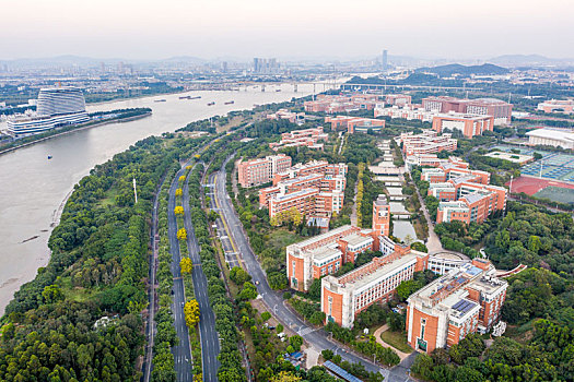 航拍广州大学城