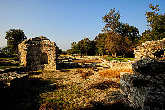 阿尔巴尼亚,靠近,国家公园,古迹