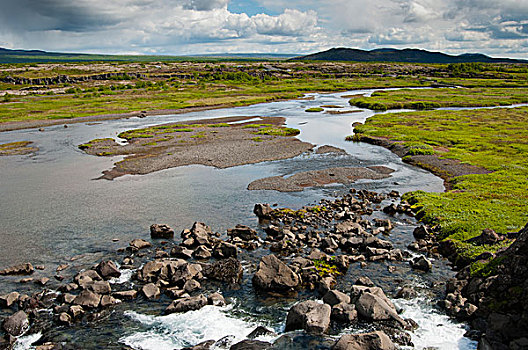 冰岛,南,区域,河流,公园