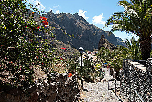 山村,加纳利群岛,西班牙,欧洲