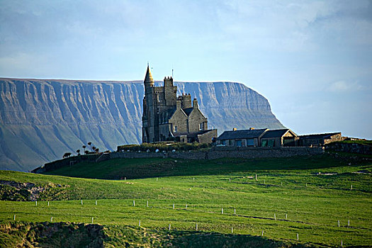 城堡,爱尔兰,19世纪,远景