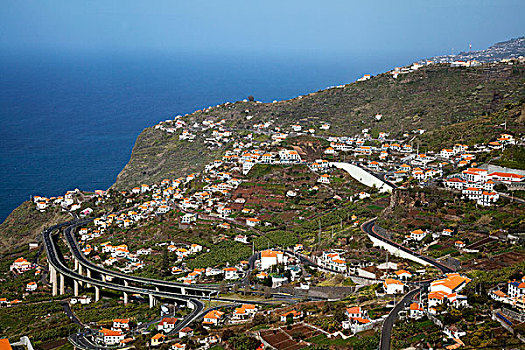 乡村,海岸,靠近,马德拉岛,葡萄牙,欧洲
