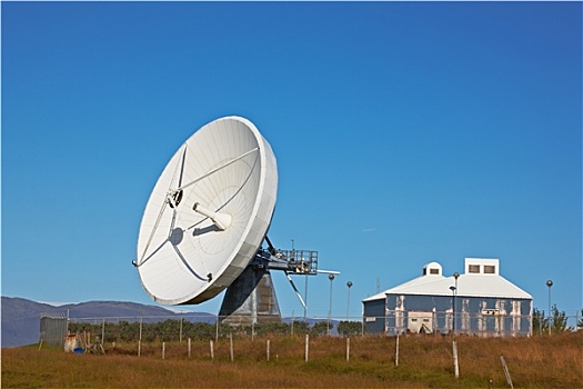 卫星,沟通,盘子,靠近,冰岛