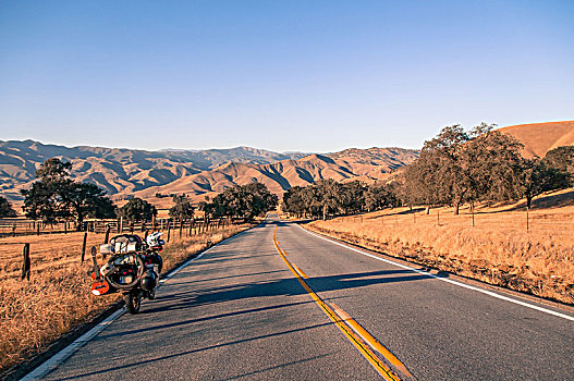 摩托车,公路,优胜美地国家公园,美国