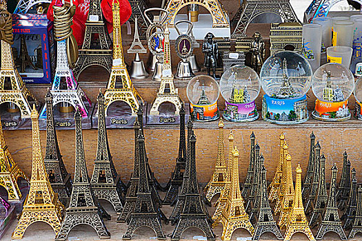 纪念品,埃菲尔铁塔,市场货摊,巴黎,法国