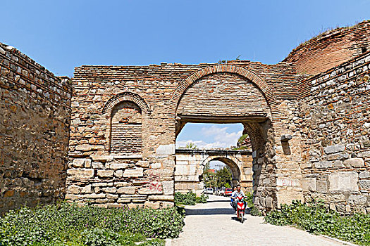 古城,墙壁,波尔萨,省,区域,土耳其,亚洲