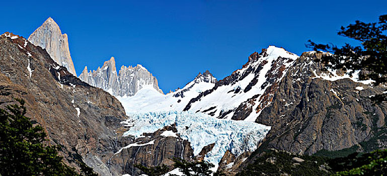 菲茨罗伊,冰河,巴塔哥尼亚,安第斯山,阿根廷,南美