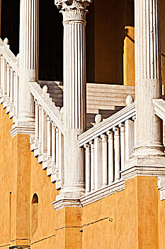 广场,15世纪,节日,楼梯,费拉拉,艾米利亚-罗马涅大区,意大利