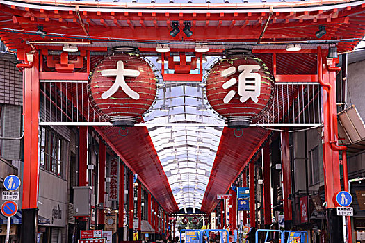 斑点,购物街,日本