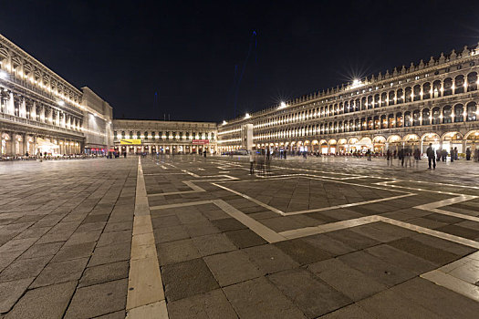 意大利威尼斯圣马可广场夜景