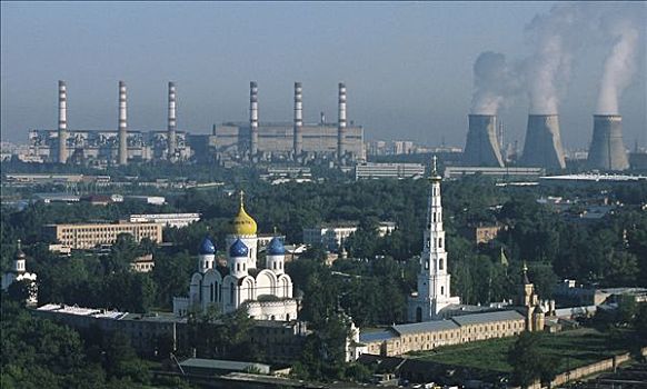 寺院,后代,植物,东南部,郊区,莫斯科,俄罗斯