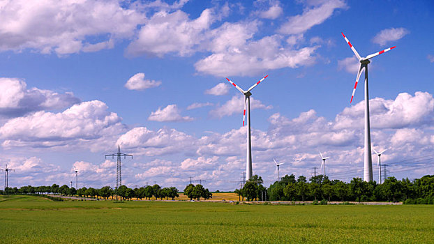 风力发电机,风景