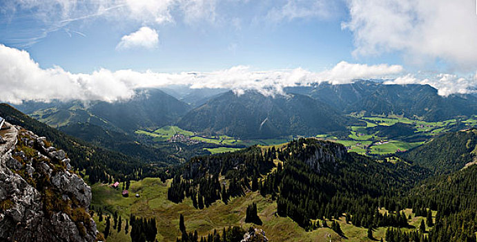 阿尔卑斯山,巴伐利亚,高地,德国,欧洲