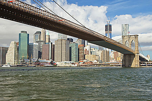 布鲁克林大桥,下曼哈顿