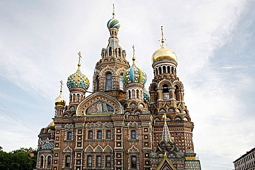 教堂,救助者,溢出,血,大教堂,耶稣,世界遗产,彼得斯堡,俄罗斯,欧亚大陆