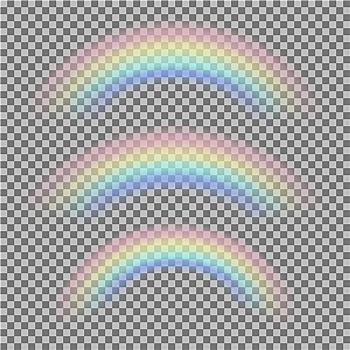 矢量,不同,透明,彩虹