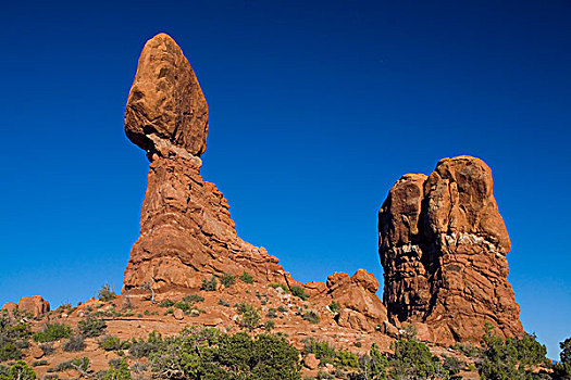 岩石构造,拱门国家公园,犹他,美国