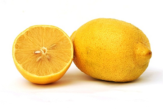 柠檬,隔绝,白色背景,背景