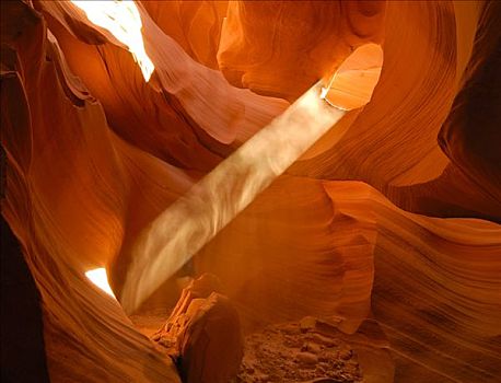 阳光,沙岩构造,狭缝谷,亚利桑那,美国,北美