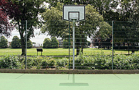篮球场,城市公园