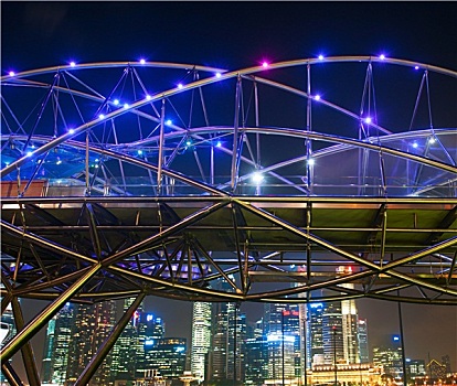 螺旋,桥,新加坡