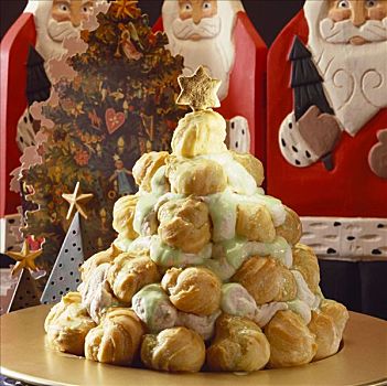 金字塔,甜,空心甜饼,圣诞节