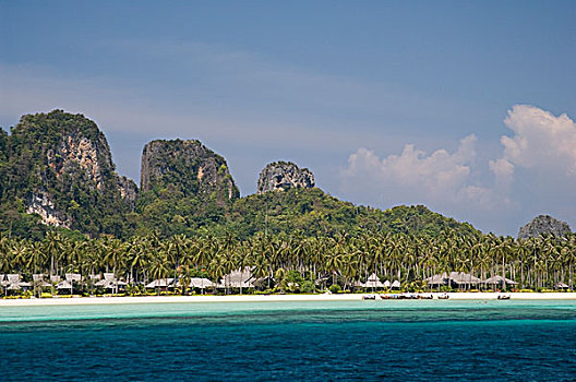 泰国,皮皮岛,岛屿,海滩
