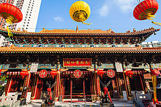 中国,香港,九龙,黃大仙祠