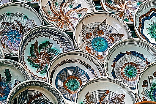 罗马尼亚,传统,陶瓷,盘子