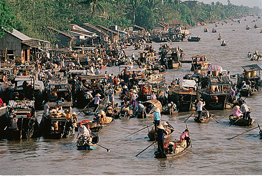 水上市场,芹苴,越南