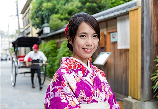 日本人,女人,游览,京都