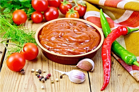 番茄酱,陶器,蔬菜,木板