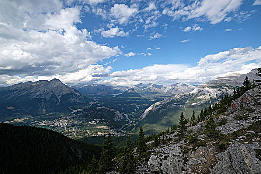 班夫国家公园硫磺山顶风景