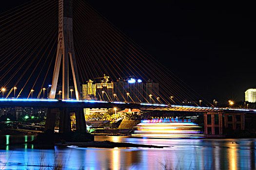西雙版納夜景瀾滄江生態綠色