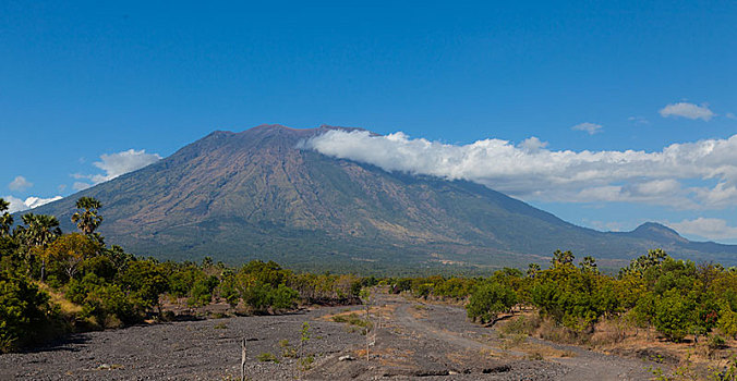 火山,巴唐,巴厘岛,印度尼西亚,亚洲