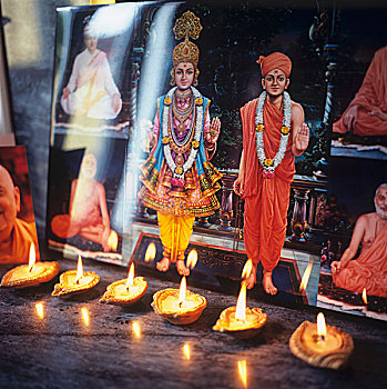 宗教画,烛光,印度