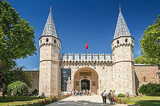 大门,正门入口,宫殿,伊斯坦布尔,土耳其