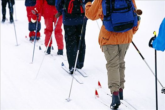 人,越野滑雪,拉普兰,瑞典