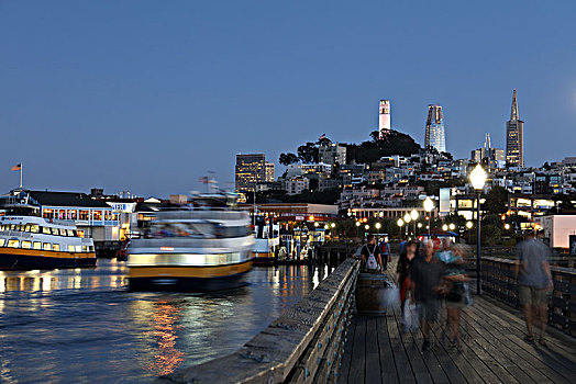 旧金山39号码头夜景