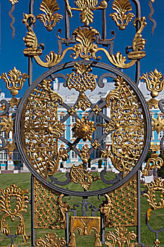 俄罗斯,圣彼得堡,凯瑟琳宫,宫殿,大门